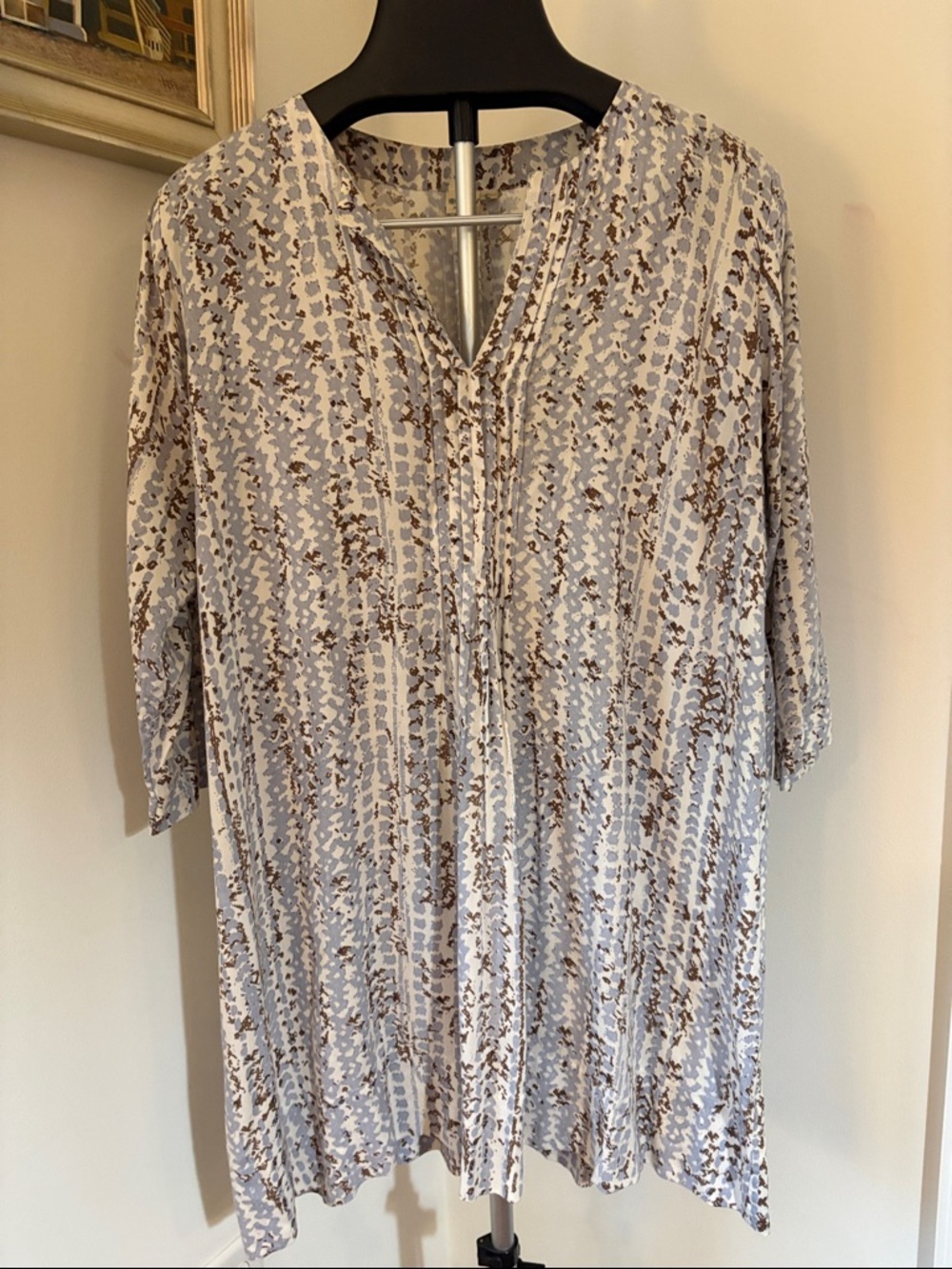 Lightweight Printed Tunic Top Dress  Size L Hippy Boho Oversized Fairtrade